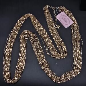 Garold C Miller Gold Tone Layered Necklace NWT